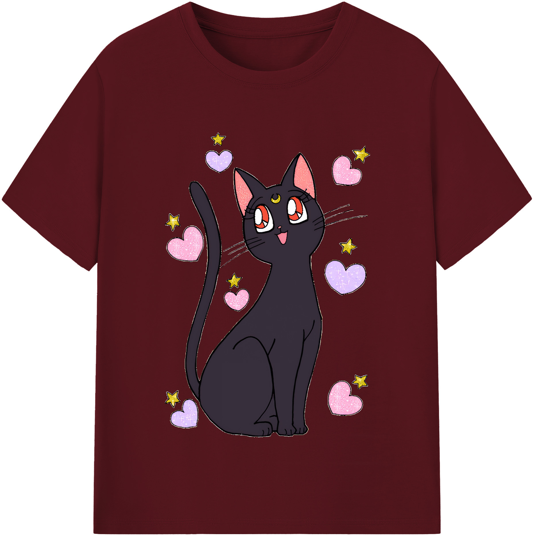 （画像用） 美少女戦士セーラームーン Sailor Moon 綿100％半袖Tシャツ（フロントプリント）